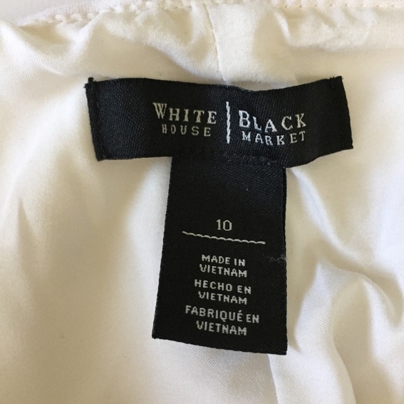 White House Black Market white Pencil Skirt Size10 - Picture 4 of 5